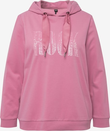 Ulla Popken Sweatshirt in Roze: voorkant