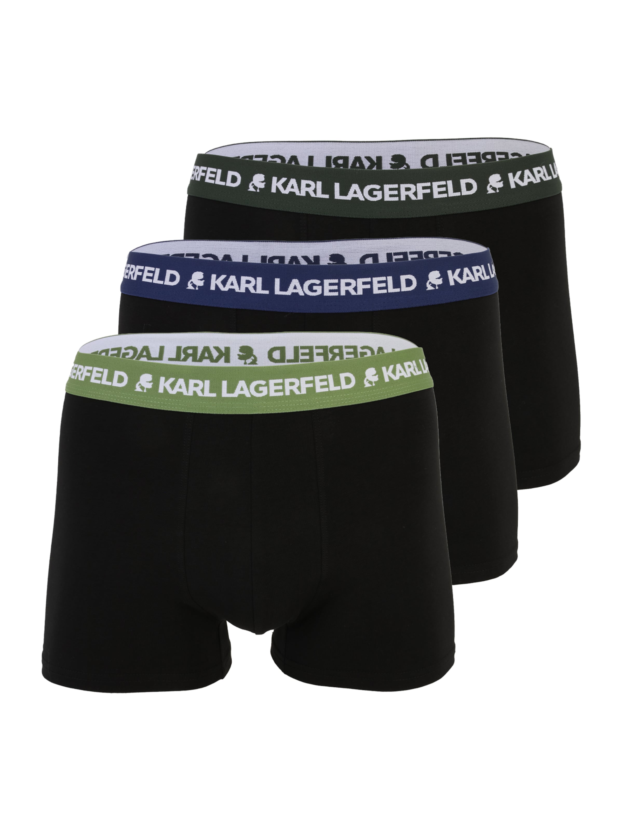 Boxeri de la Karl Lagerfeld pe verde: față