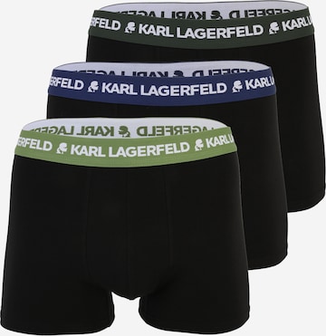 Boxeri de la Karl Lagerfeld pe verde: față