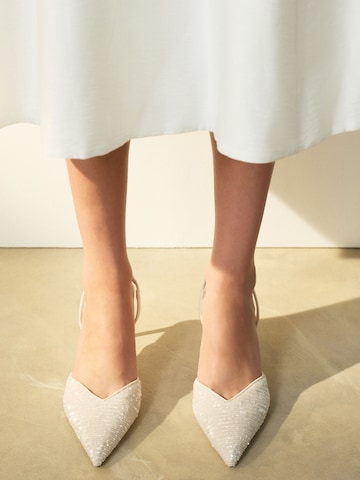 Next Лодочки с открытой пяткой 'Forever Comfort' в Белый