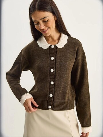 Bianco Lucci Strickjacke 'Strickjacken'‌‌‌‌‌‌‌‌‌ in Braun