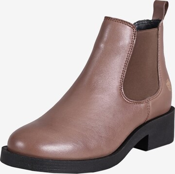 Apple of Eden Chelsea Boots 'Simone' in Grau: predná strana