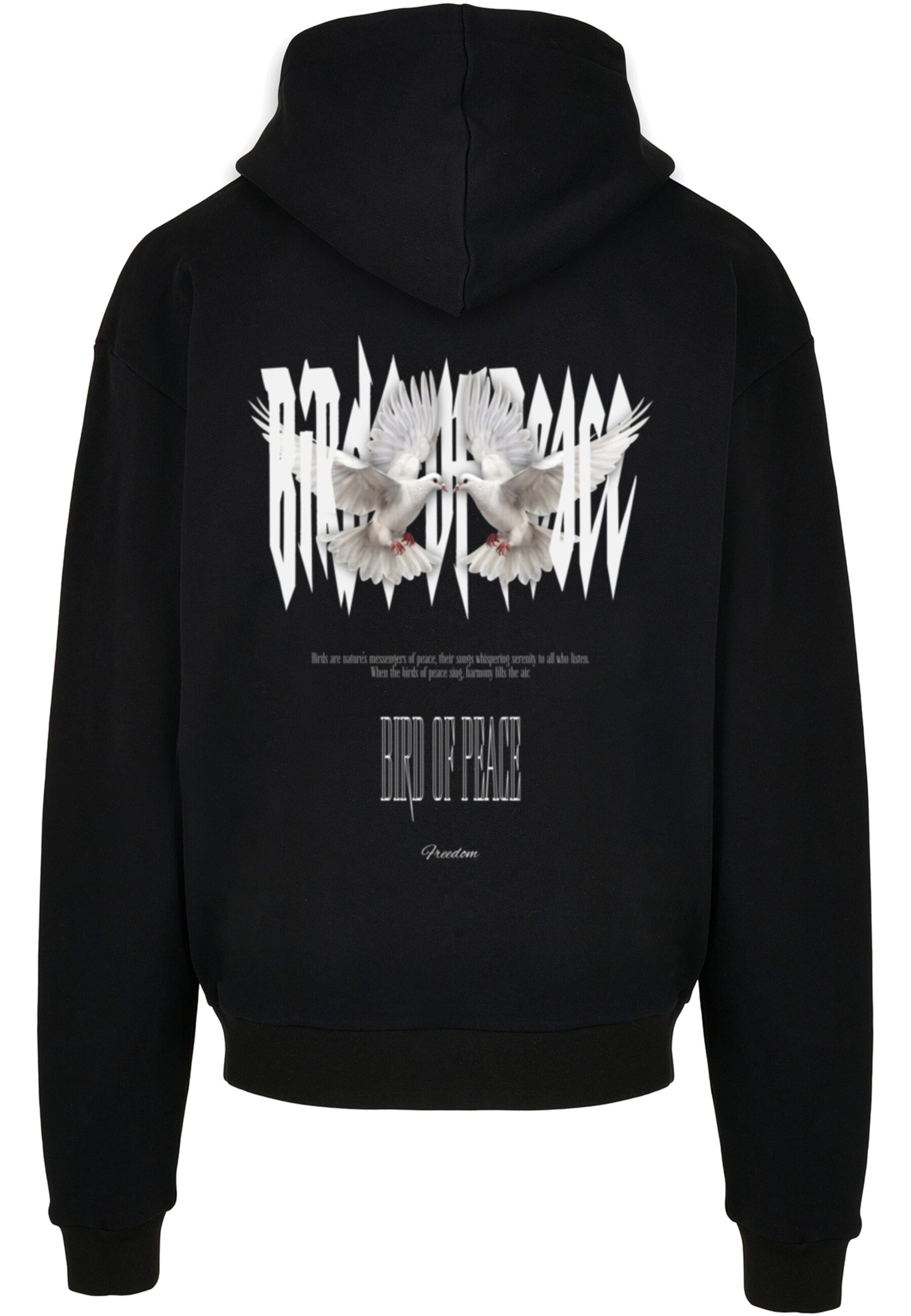 Merchcode Sweatshirt 'Birds Of Peace 2' in Black