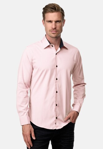 Rusty Neal Slim Fit Hemd in Mischfarben: Vorderseite