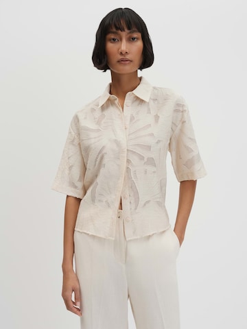 Someday Blouse 'Zlowera' in Beige: front