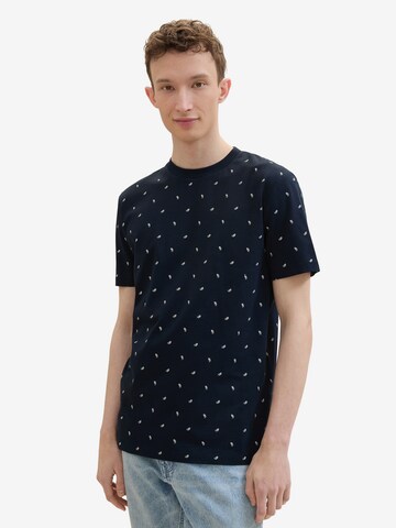 T-Shirt TOM TAILOR DENIM en bleu : devant