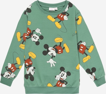 NAME ITSweater majica 'Mickey Jarel' - zelena boja: prednji dio