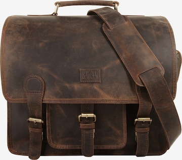 Mallette Bagan en marron : devant