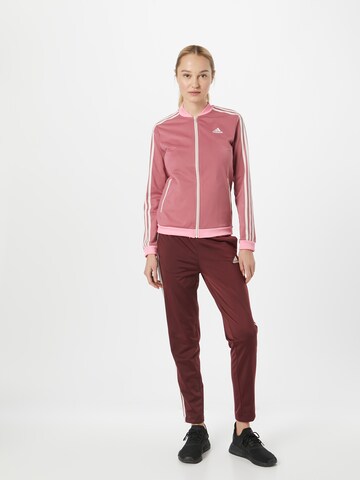 ADIDAS SPORTSWEAR Treeningdress 'Essentials 3-Stripes', värv roosa: eest vaates