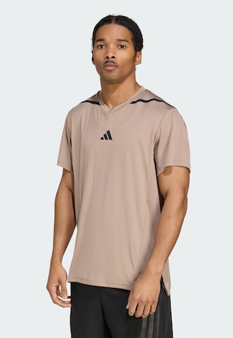 Maglia funzionale 'Designed for Training Pro' di ADIDAS PERFORMANCE in marrone: frontale