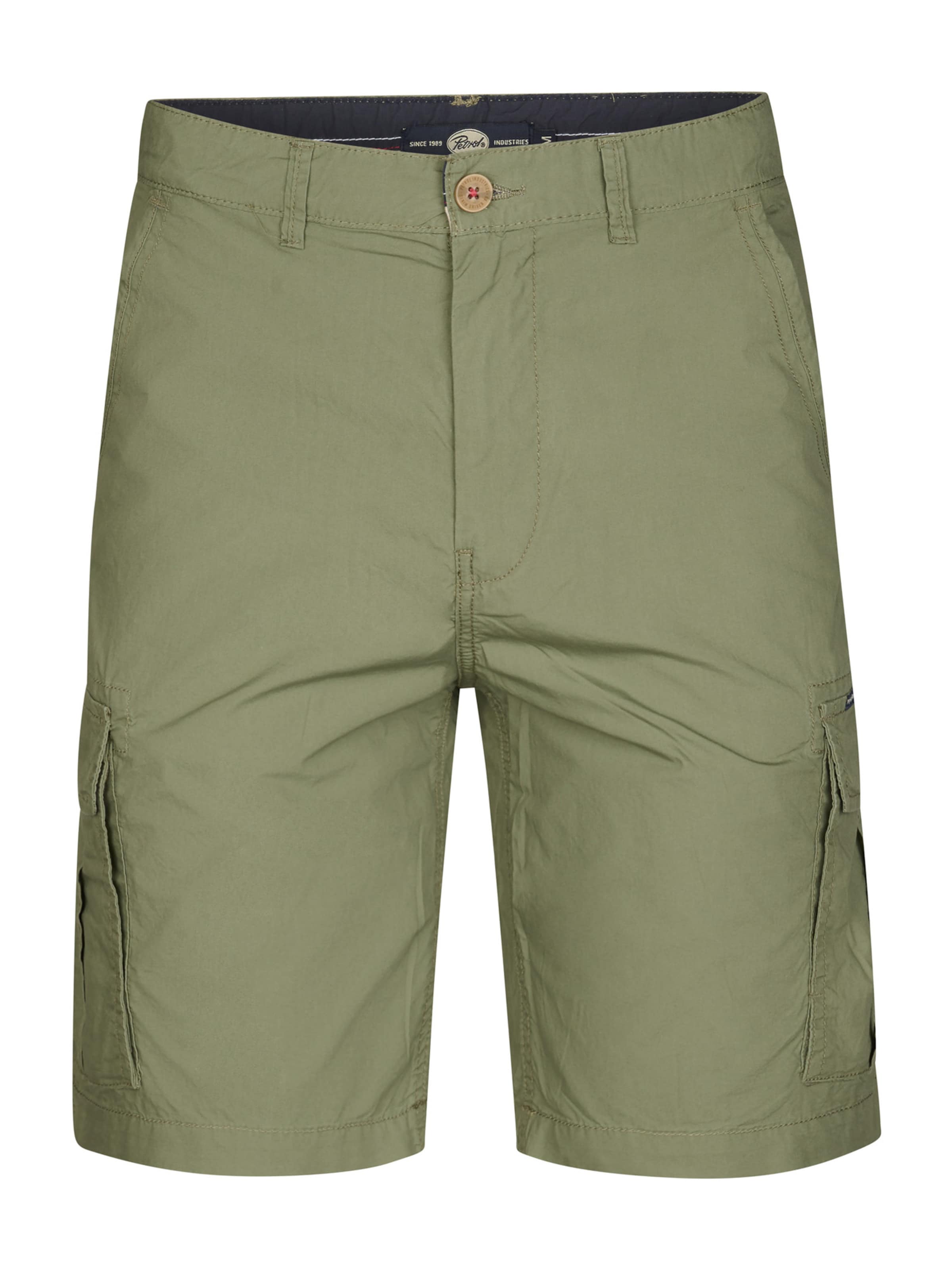Petrol Industries Cargo trousers in Green: front