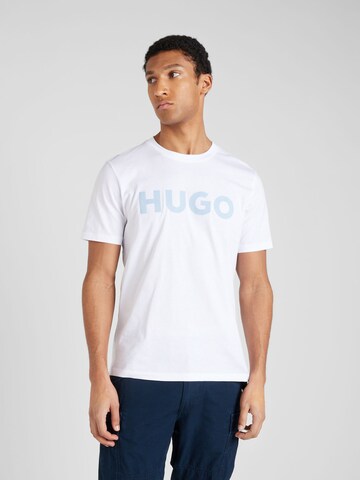 HUGO Paita 'Dulivio' värissä valkoinen: edessä