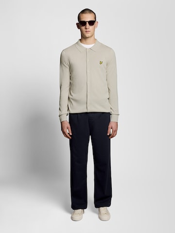 Lyle & Scott Gebreid vest in Beige