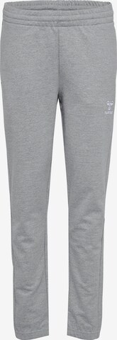 Hummel Regular Workout Pants in Grey: front