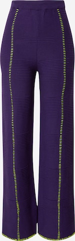 Wide Leg Pantalon 'Idris Dorthea' Hosbjerg en violet : devant