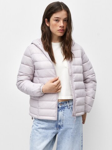 Veste mi-saison Pull&Bear en violet : devant