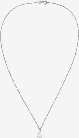 ELLI Ketting 'Herz' in Zilver: voorkant