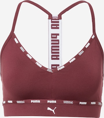 Bustier Soutien-gorge de sport PUMA en marron : devant