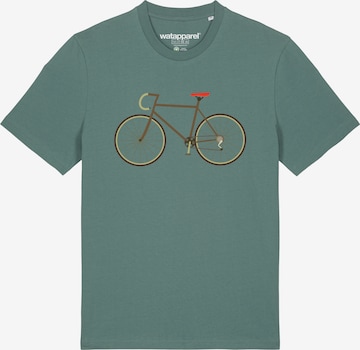 Maglietta ' Fahrrad ' di Watapparel in verde: frontale