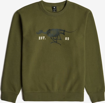 G-STAR Sweatshirt in Grün: Vorderseite