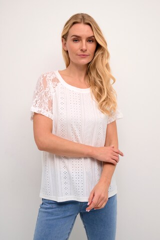 T-shirt 'Lone' Cream en blanc : devant