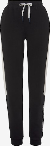 FRENCH CONNECTION Tapered Pants in Black: front