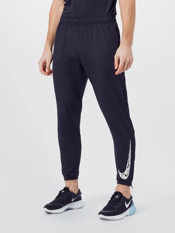 NIKE Tapered Sportbroek 'Wild Run' in Zwart: voorkant
