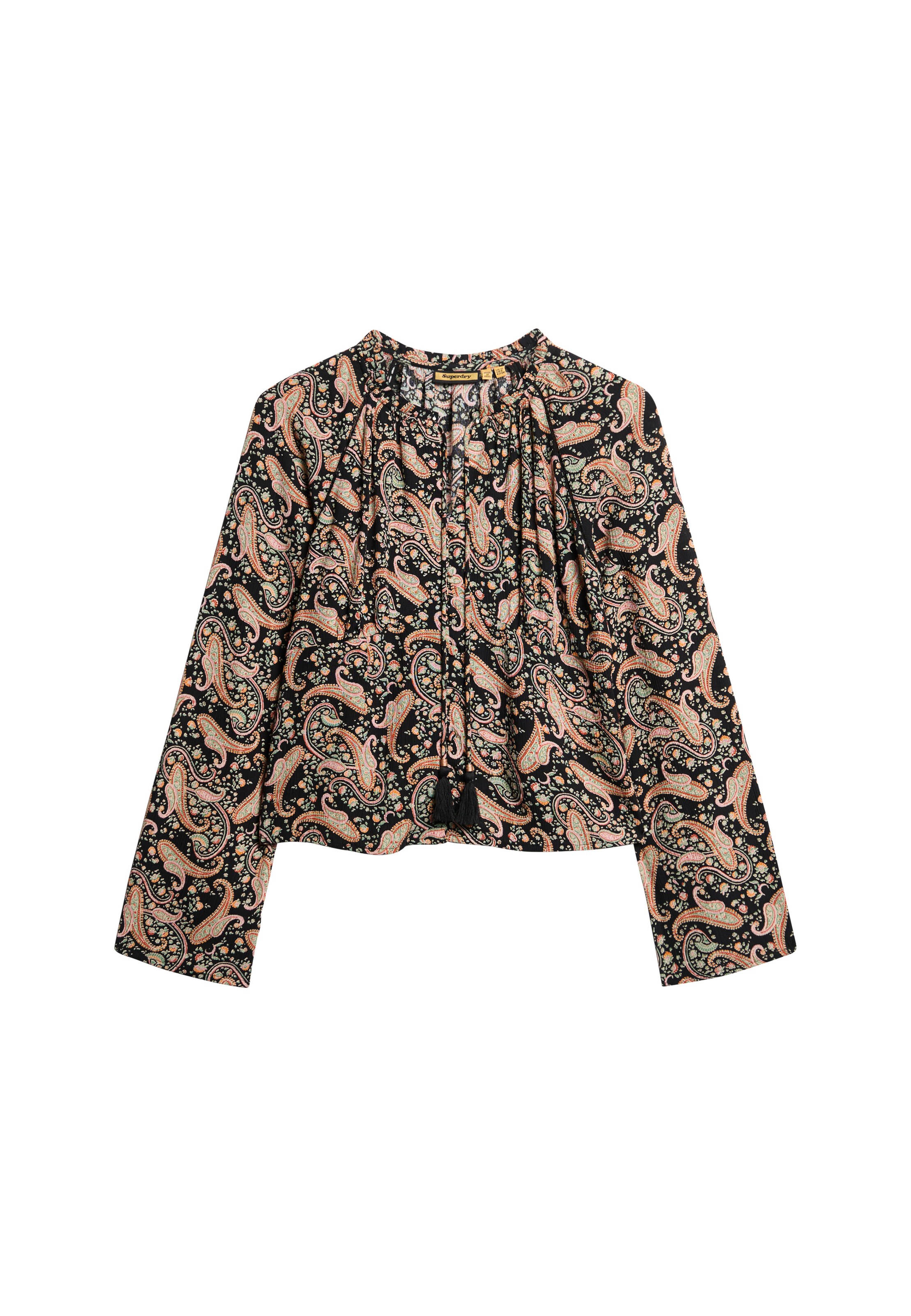 Superdry Blouse in Zwart: voorkant