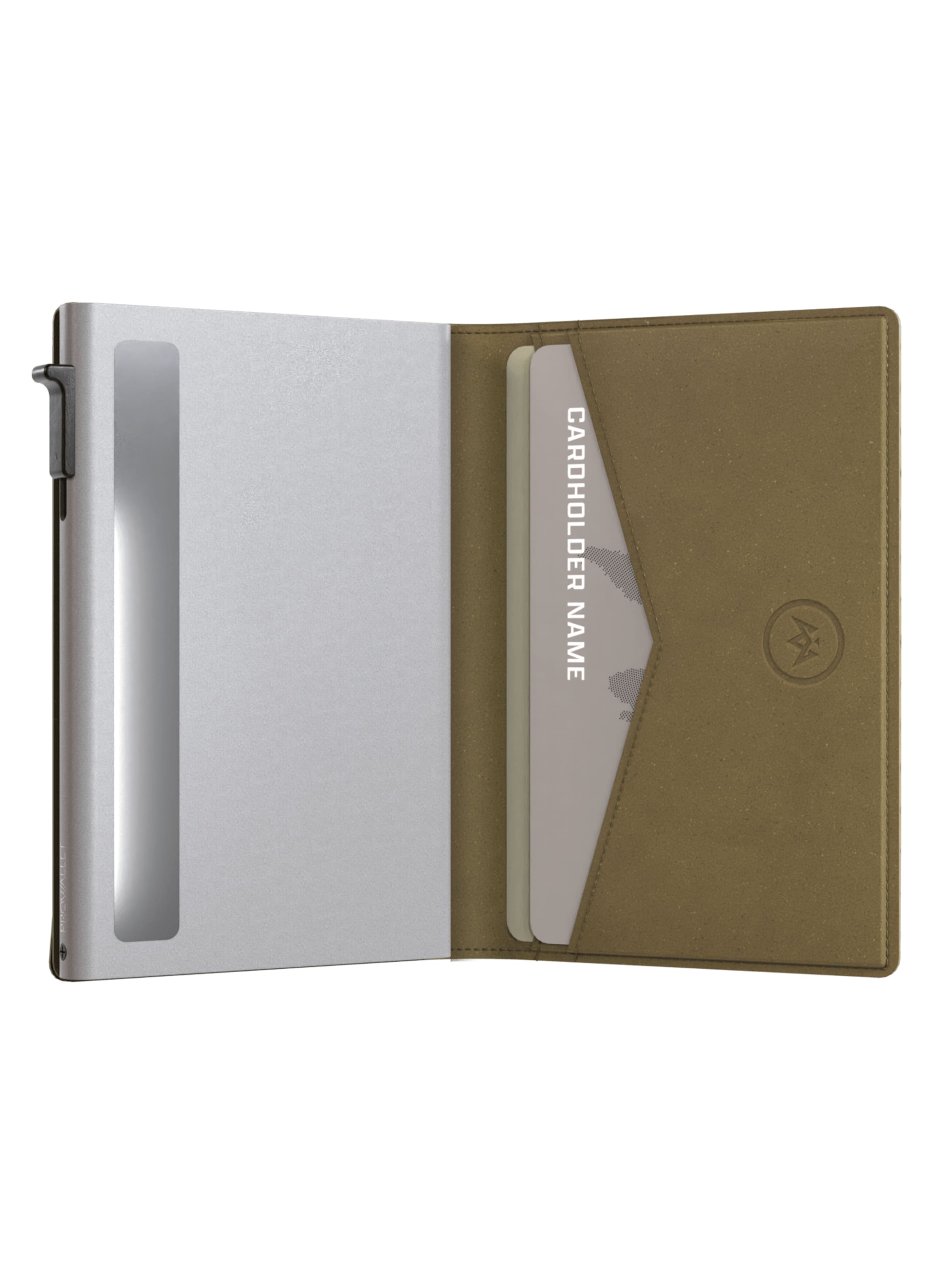 Prowallet Wallet 'Pasjeshouder Slim Woven' in Green