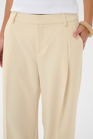 CULTURE Regular Trousers 'Nalina Clara' in Beige