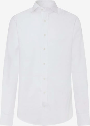Coupe slim Chemise business 'Royal' Hackett London en blanc : devant