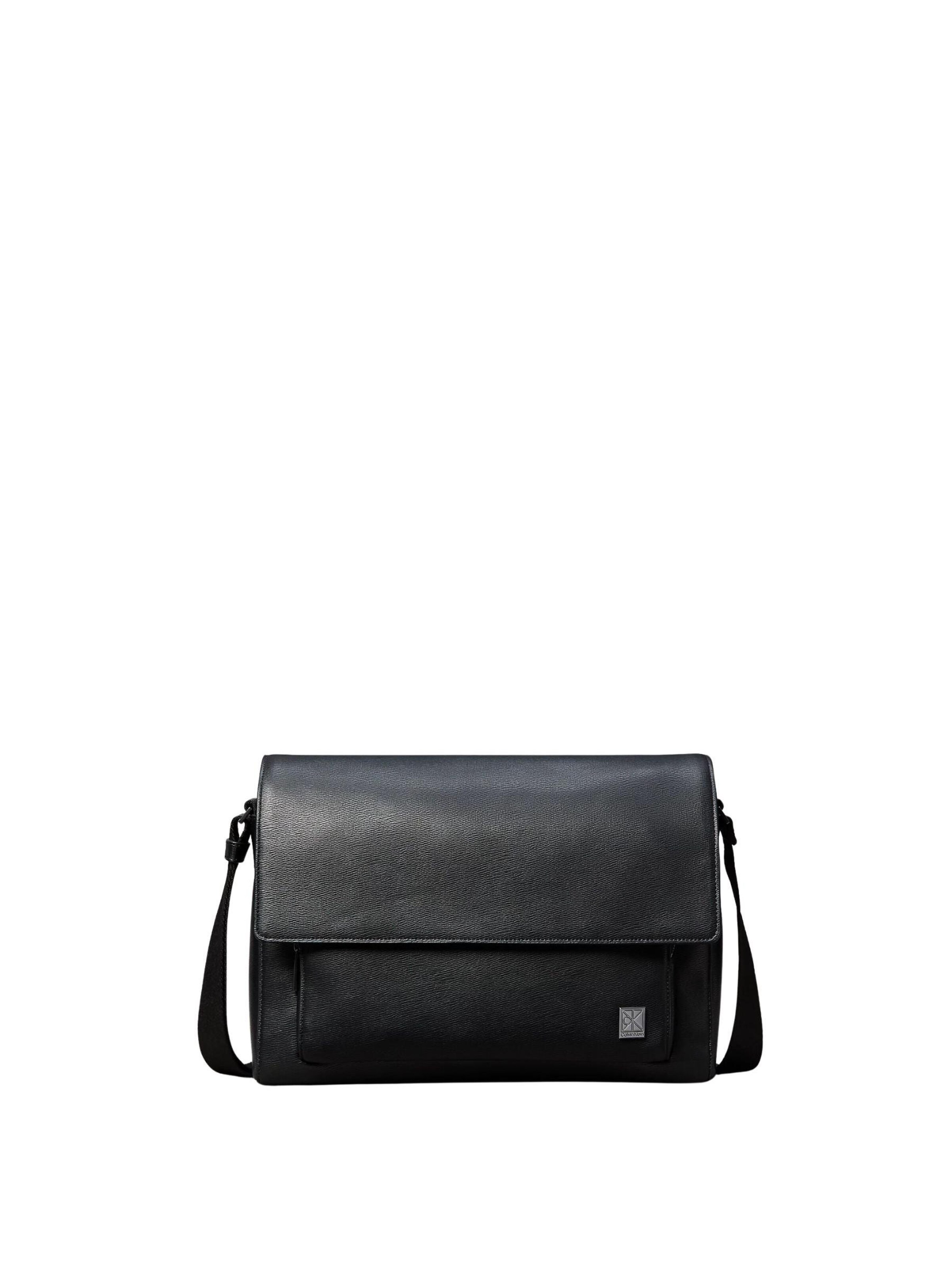 Calvin Klein Laptop bag 'Emblem' in Black: front