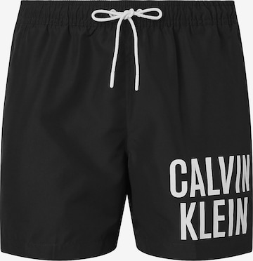 Calvin Klein Swimwear Шорти за плуване в черно: отпред