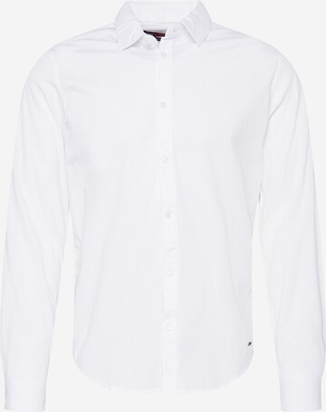 Petrol Industries Slim fit Button Up Shirt 'Essential' in White: front