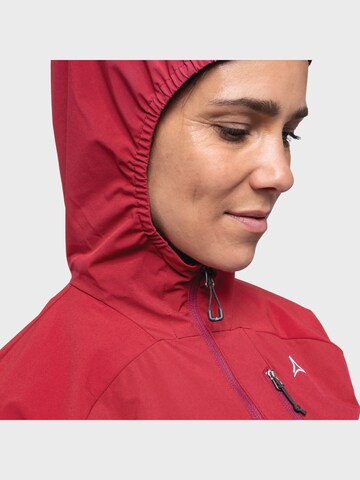 Schöffel Outdoorjas ' Bike Hybrid Jk Style Mamry WMS ' in Rood