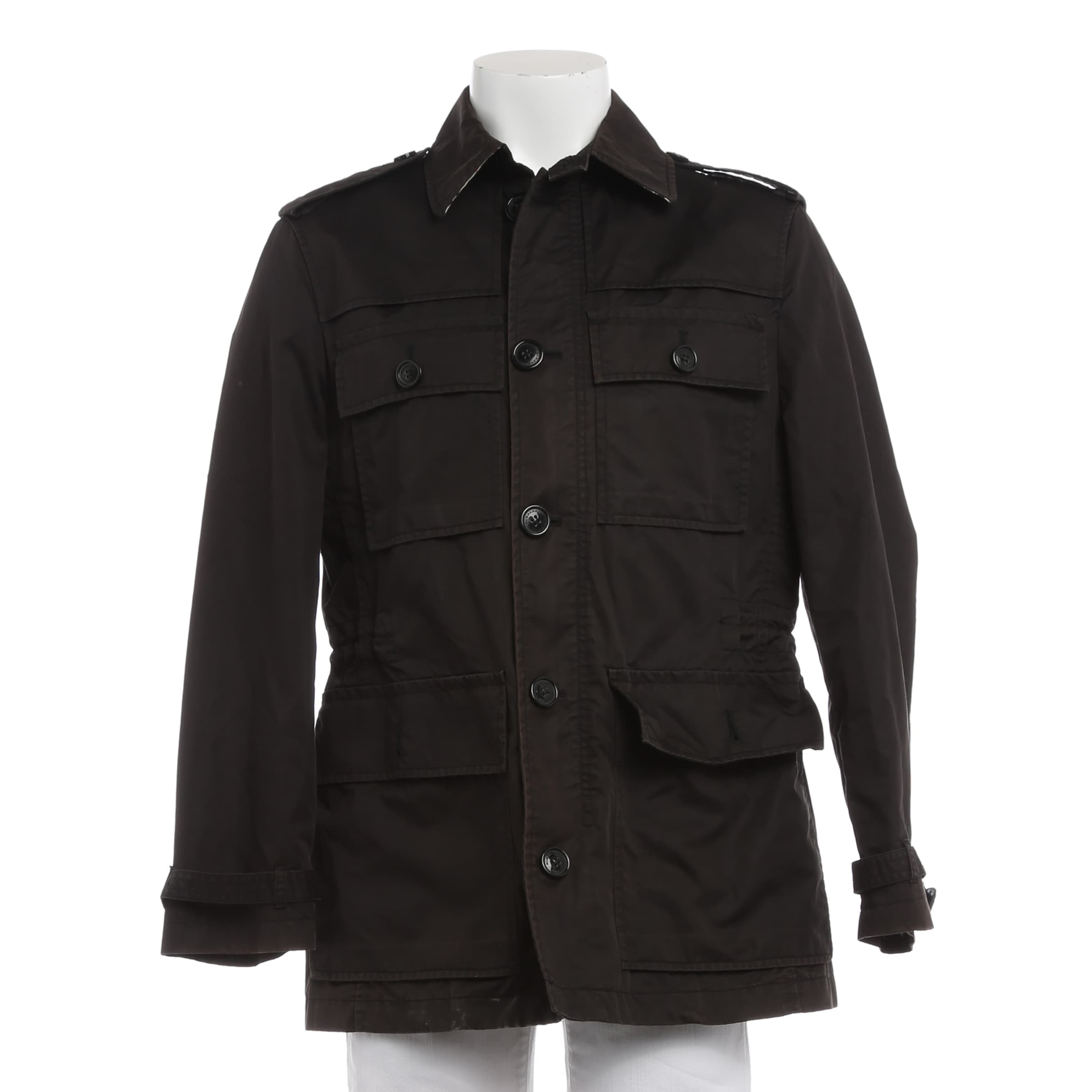 BURBERRY Übergangsjacke in M in schwarz, Produktansicht