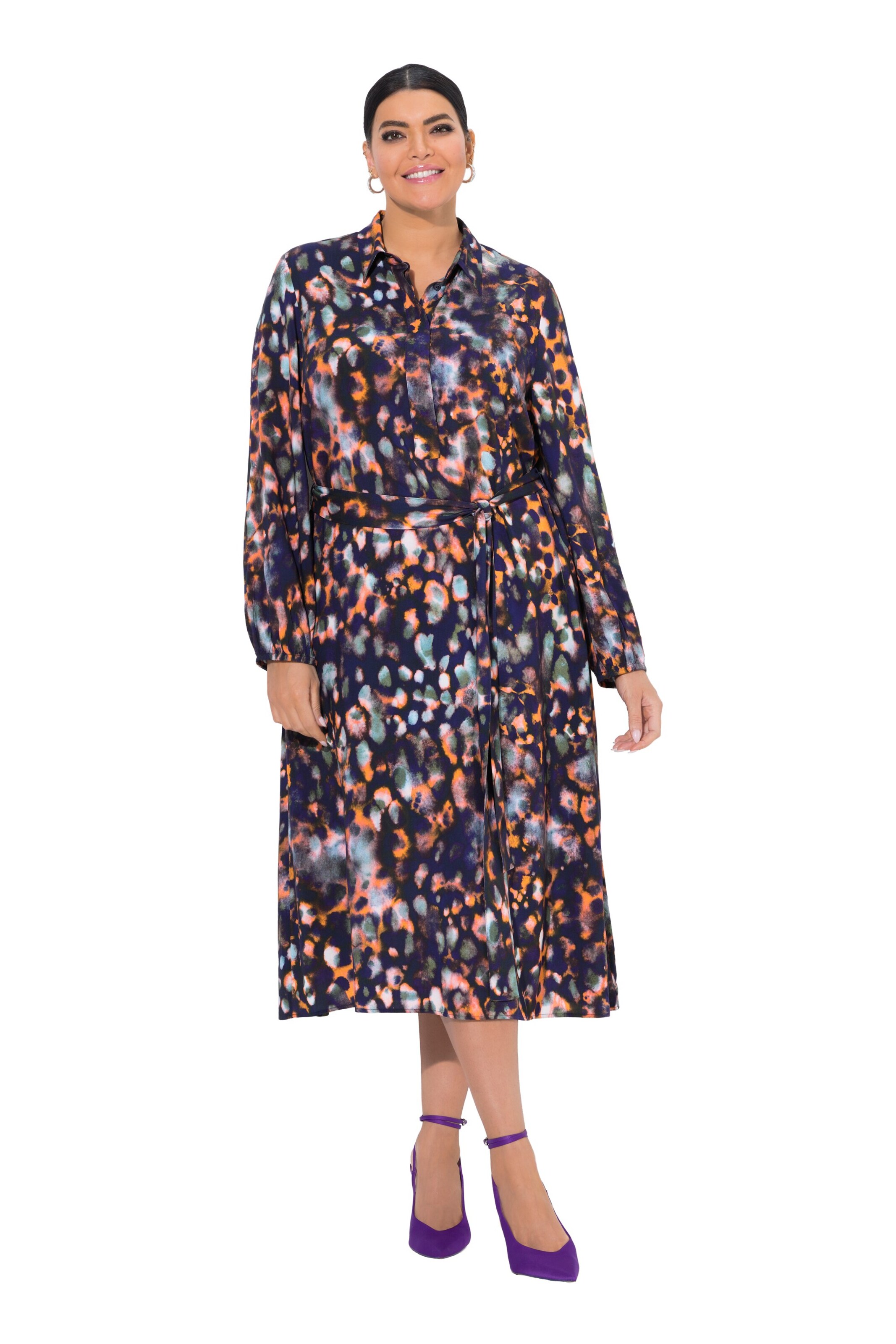 Ulla Popken Kleid in Mischfarben: Vorderseite