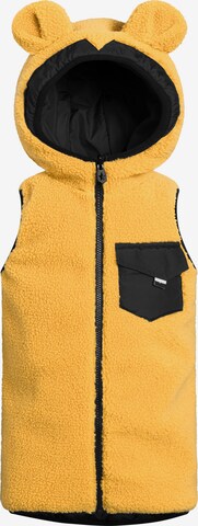 WeeDo Vest 'TEDDY BEAR' in Yellow: front