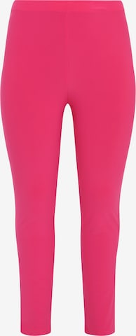 Coupe slim Pantalon 'Dolce' Yoek en rose : devant