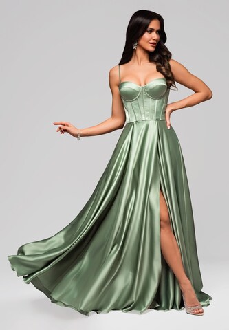Ombre Evening dress in Green: front