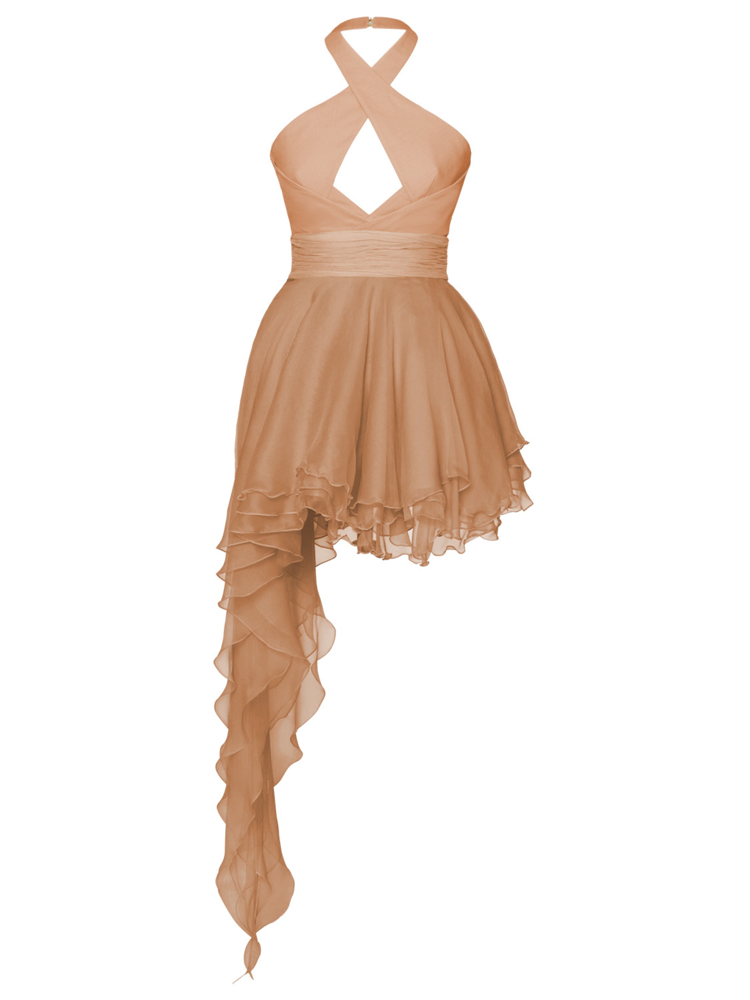 Robe de cocktail 'Pantha' Anse Victorin en beige