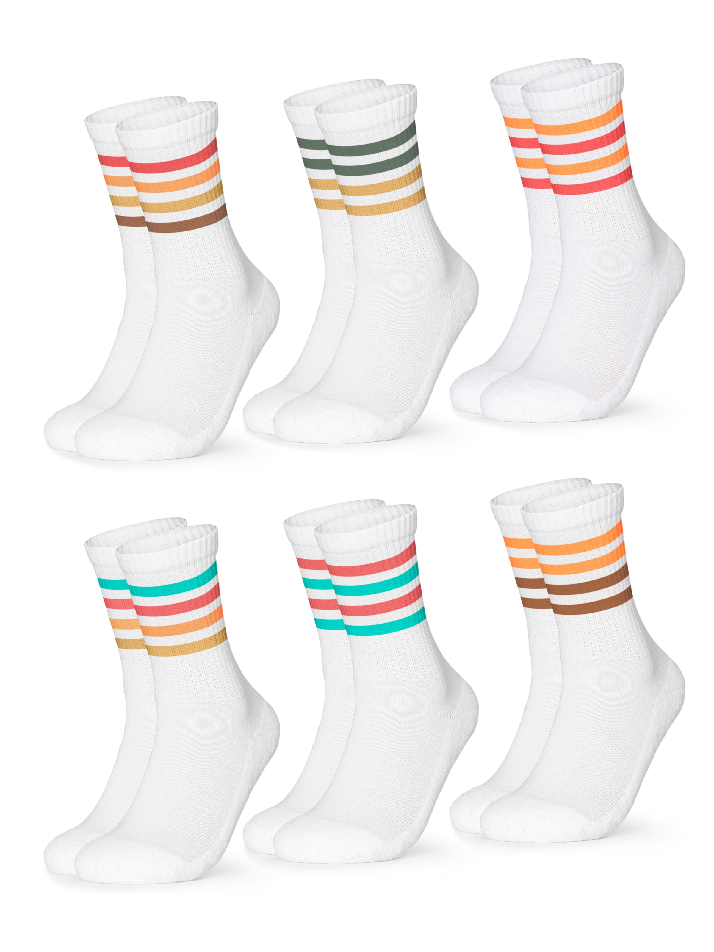 Occulto Sports socks 'Roger' in White: front