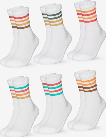 Occulto Socken 'Roger' in Weiß: Vorderseite