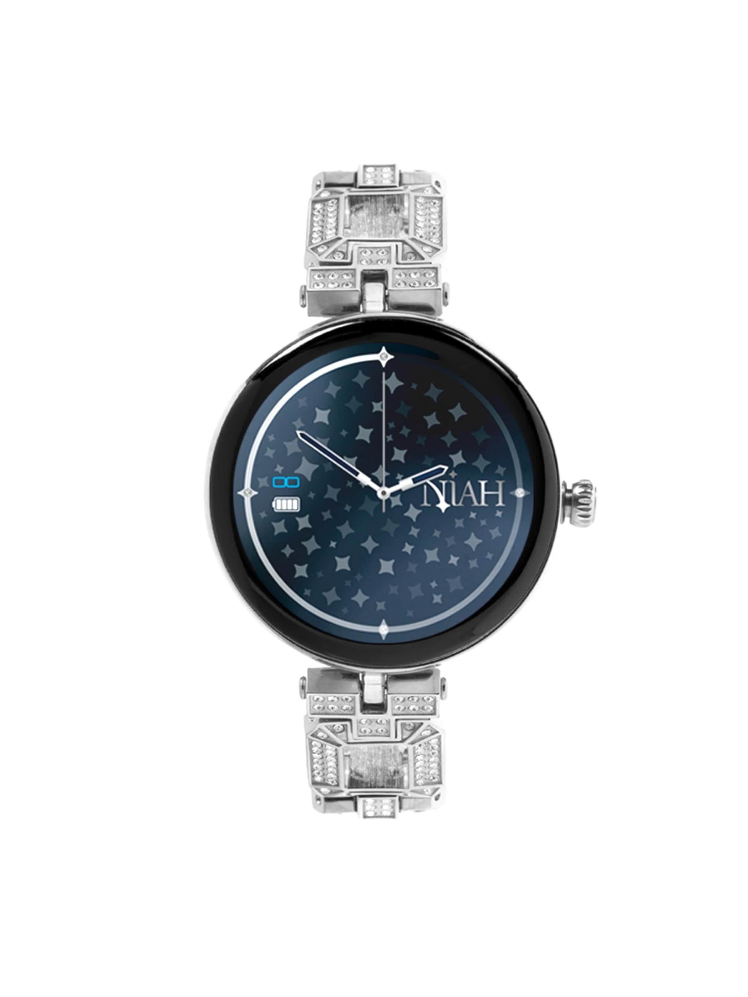 Techmade Digitaluhr 'Smartwatch Lyra Grande Silber'‌ in Silber: Vorderseite