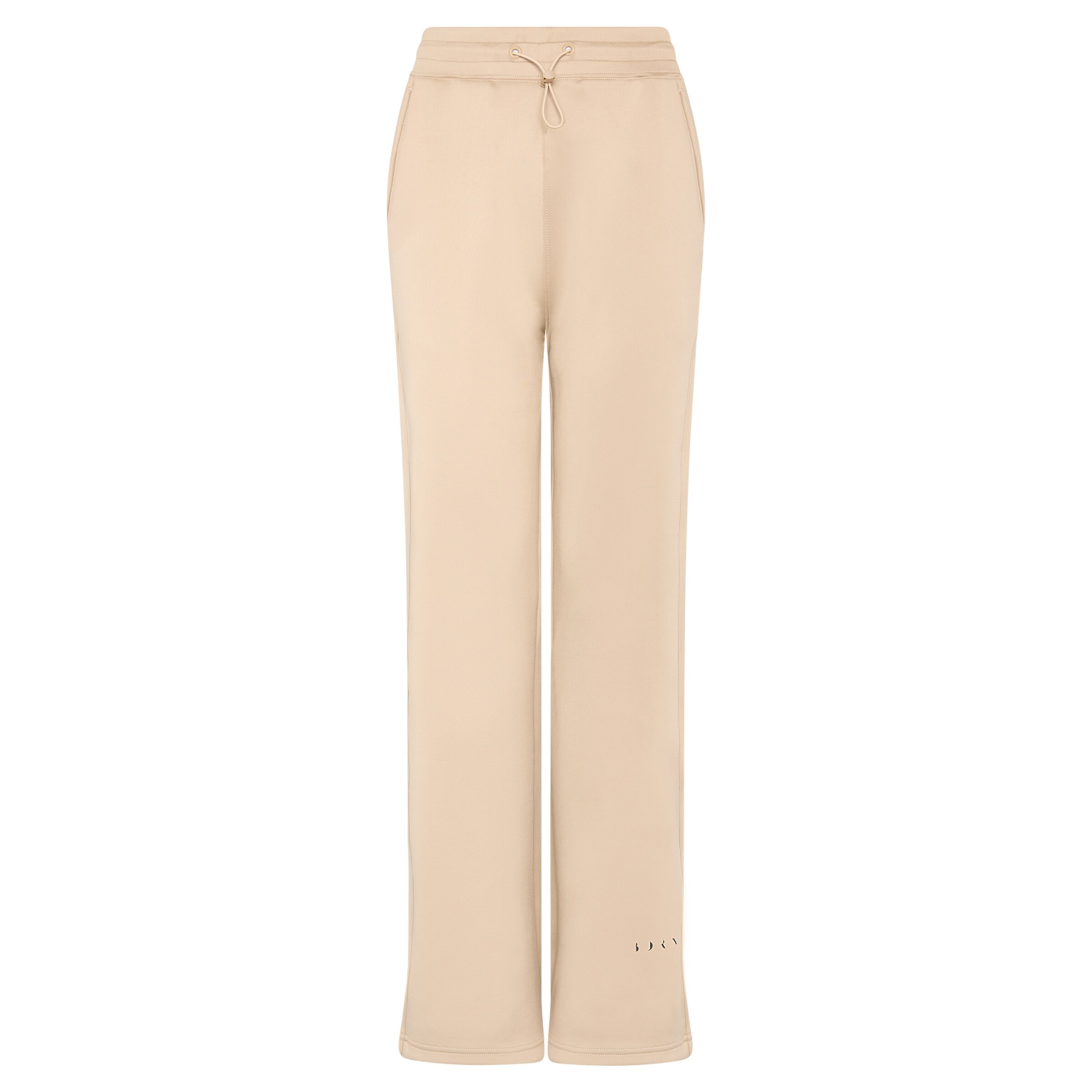Born Living Yoga Flared Trousers ' Kioko ' in Beige: front