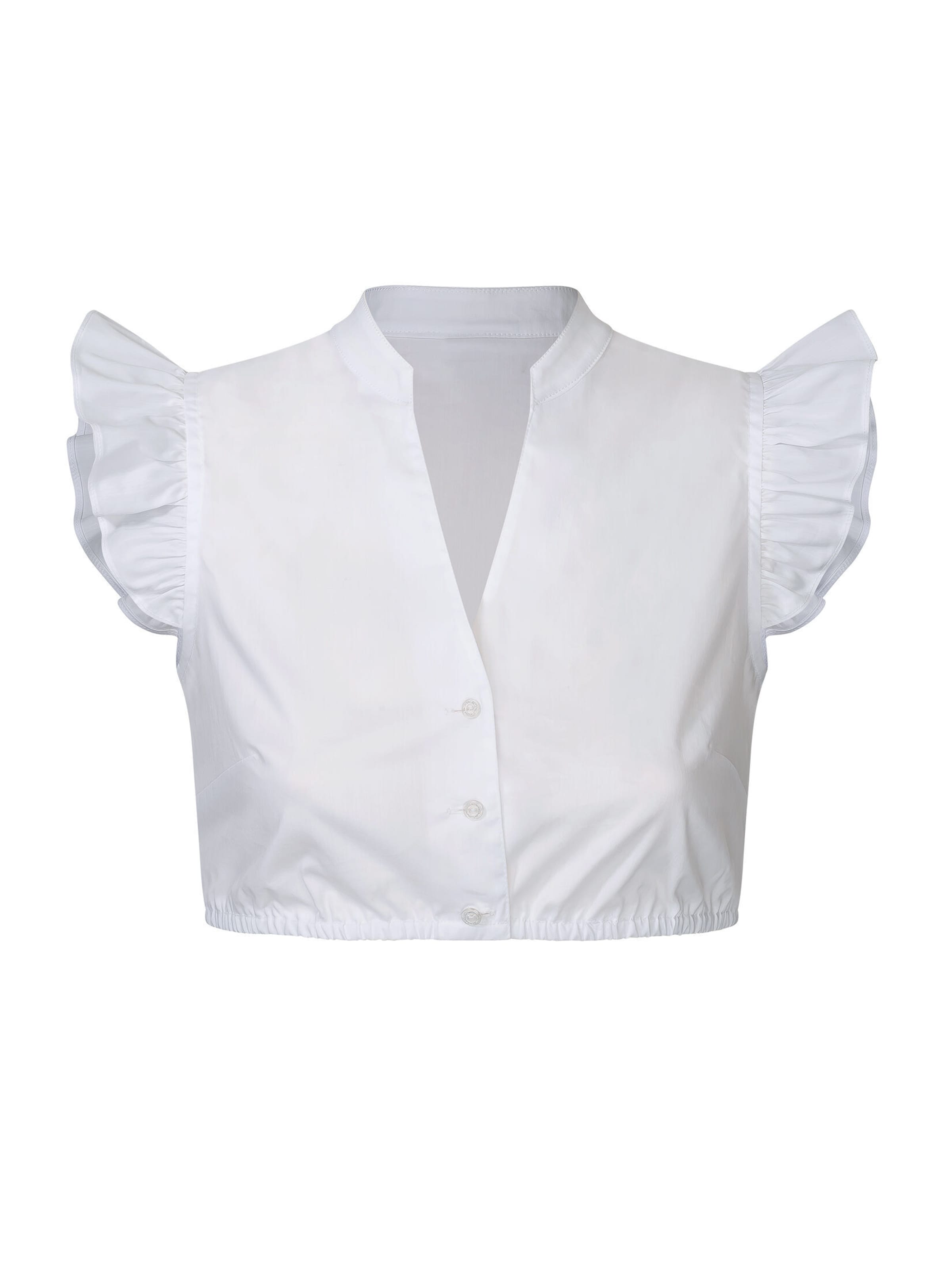 WALDORFF Traditional Blouse 'Fibi' in White: front