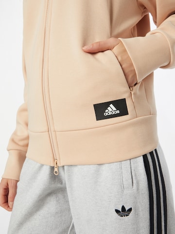 ADIDAS SPORTSWEAR - Sudadera con cremallera deportiva en rosa