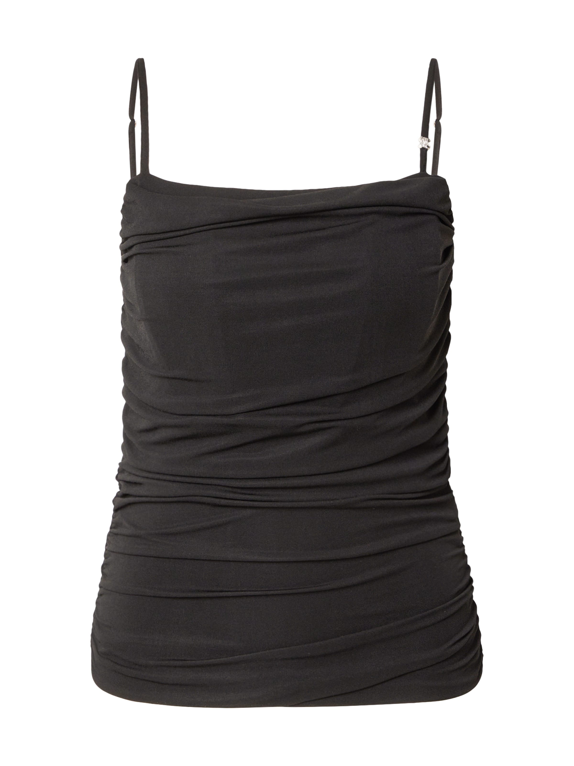 Top 'Doffiano' di HUGO in nero: frontale