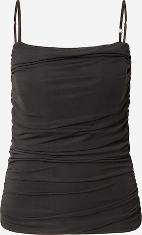 HUGO - Top 'Doffiano' en negro: frente