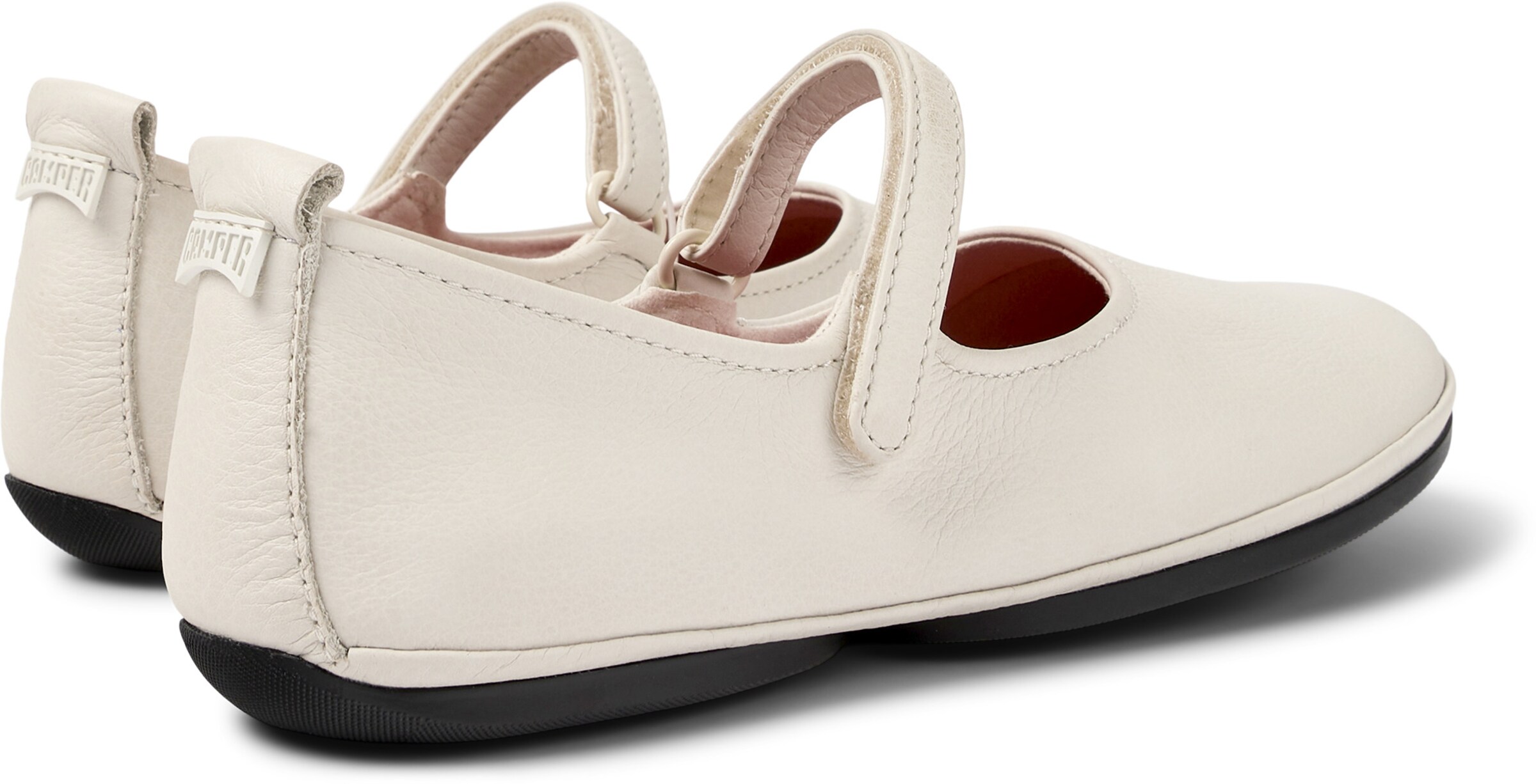 CAMPER - Bailarinas con hebilla 'Right Nina' en blanco